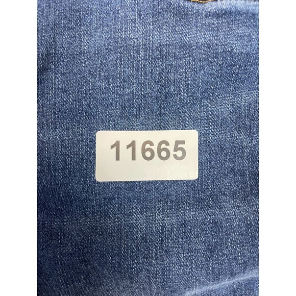 Spanx Jeans Womens Medium Blue Distressed Ankle Skinny Jean Pull On Adult - Picture 13 of 13